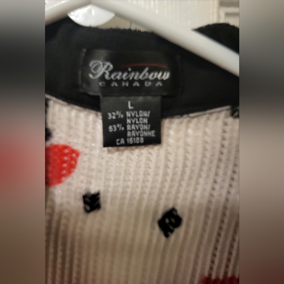 Rainbow Canada Poppy Button Down Shirt, size 12 - Picture 6 of 6